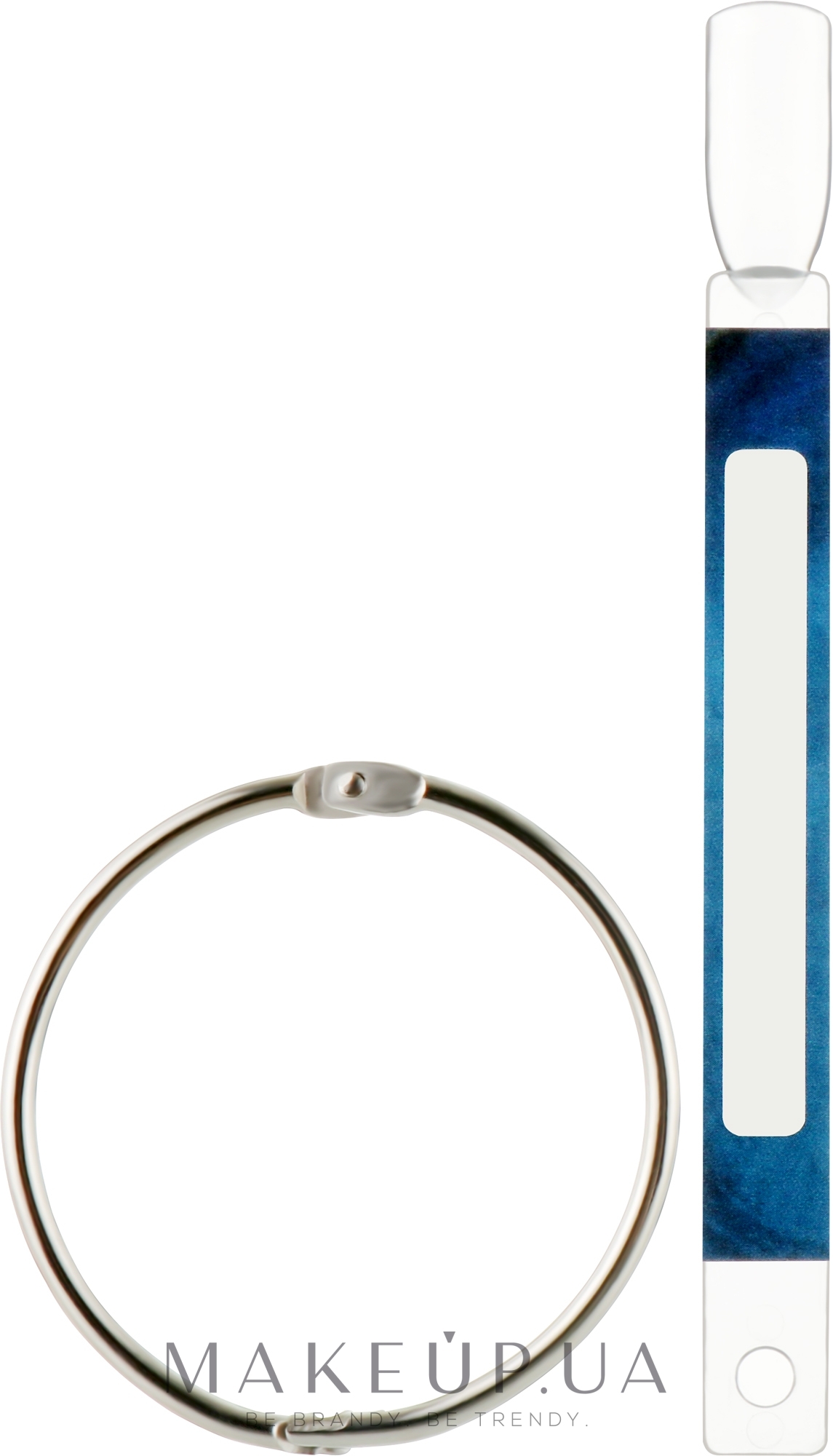 Типсы на кольце, стикер синее море, прозрачные, квадрат - Sticker Tips — фото 50шт