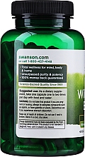 Харчова добавка "Екстракт кори білої верби" 500 мг - Swanson White Willow Bark Extract 500mg — фото N2