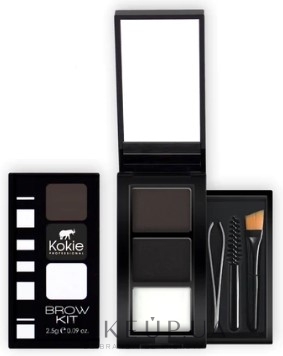 Палетка для брів - Kokie Professional Eyebrow Kit — фото Black