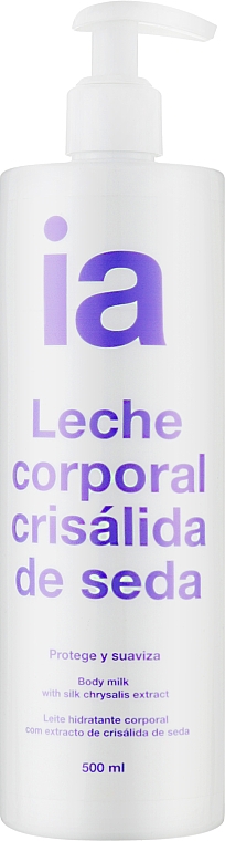 Увлажняющее молочко для тела с экстрактом шелка - Interapothek Leche Hidratante Corporal Con Crisalida De Seda — фото N3