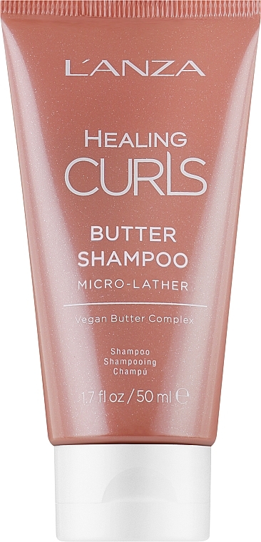 Олійний шампунь для в'юнкого волосся - L'anza Healing Curls Power Butter Shampoo (міні) — фото N1