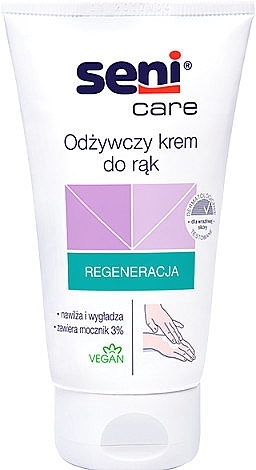 Питательный крем для рук - Seni Care Regeneration 3% Urea Hand Cream — фото N1