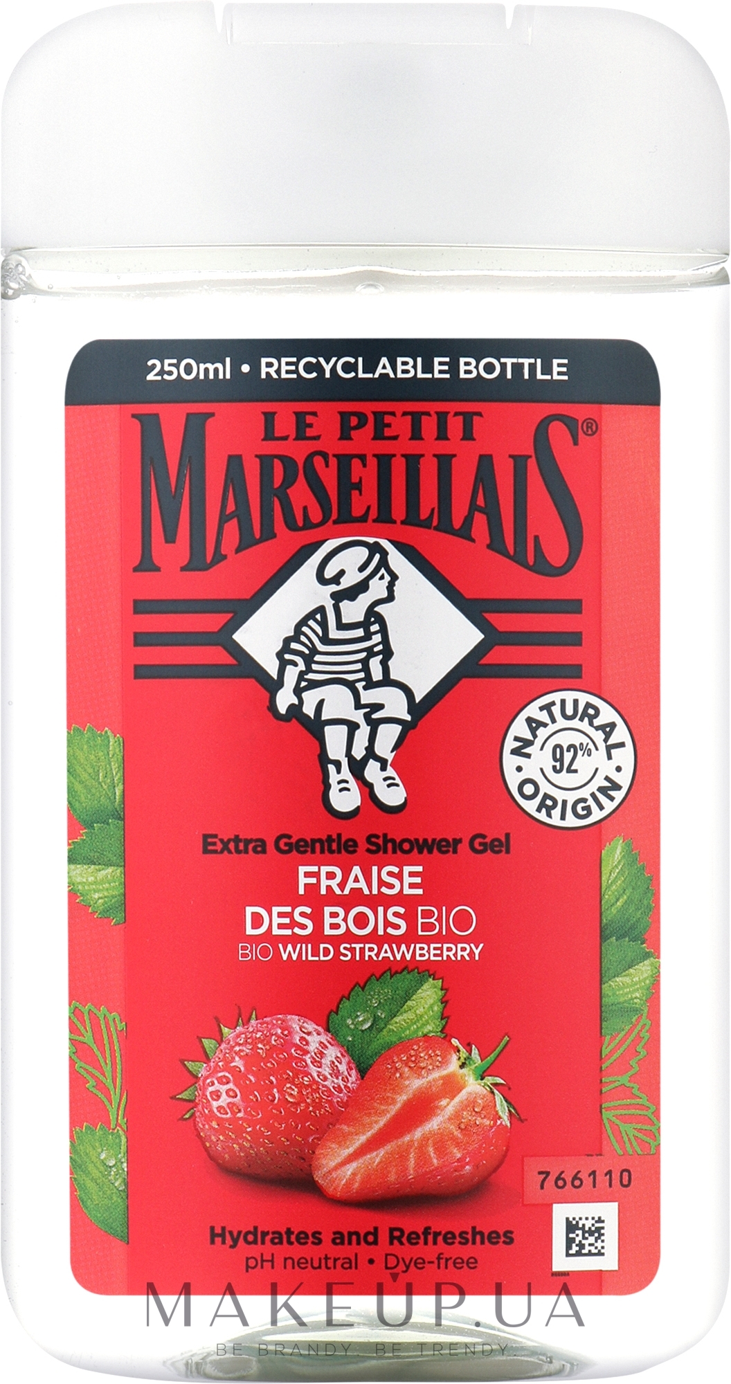 Гель для душу «Дика полуниця», біо - Le Petit Marseillais®  — фото 250ml