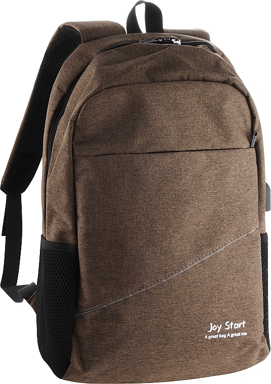 Рюкзак многофункциональный - YMM BP-10 размер 29х45х14 см, коричневый — фото N1