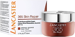 Крем для лица, обновляющий - Lancaster 365 Skin Repair Youth Renewal Rich Cream SPF 15 — фото N2