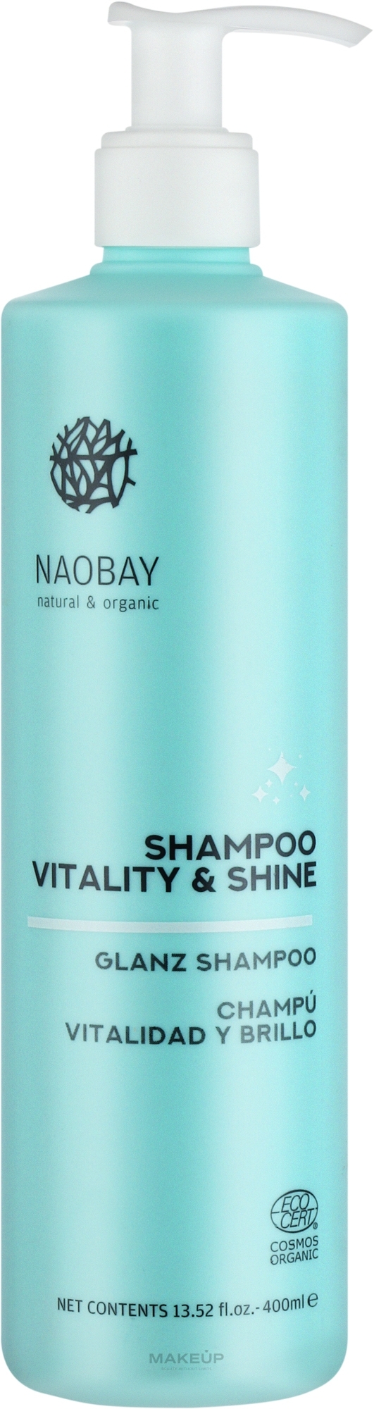 Питательный шампунь - Naobay Vitality & Shine Shampoo — фото 400ml