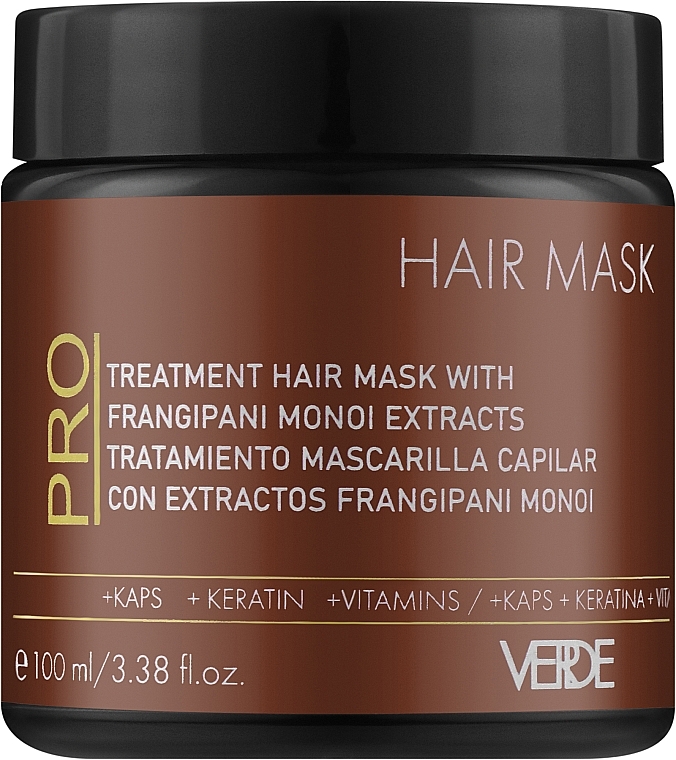Маска для волос с маслом франжипани - Verde Hair Mask — фото N1