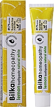Гомеопатична зубна паста "Лимон" - Bilka Homeopathy Lemon Toothpaste — фото N2