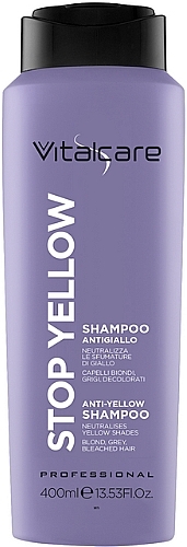 Шампунь для волосся з антижовтим ефектом - Vitalcare Professional Stop Yellow Shampoo — фото N1