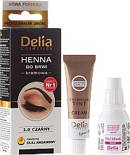 Духи, Парфюмерия, косметика Крем-краска для бровей - Delia Cosmetics Color Cream Eyebrow Dye