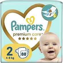 Подгузники Premium Care 2 (4-8 кг), 88 шт. - Pampers — фото N1
