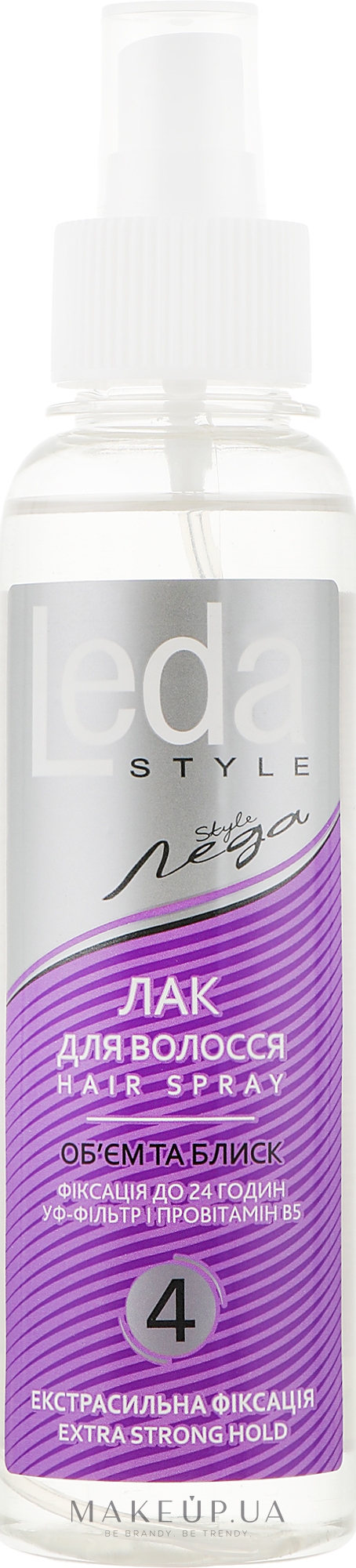 Лак для волосся "Леда Style" екстрасильної фіксації - Supermash — фото 160ml