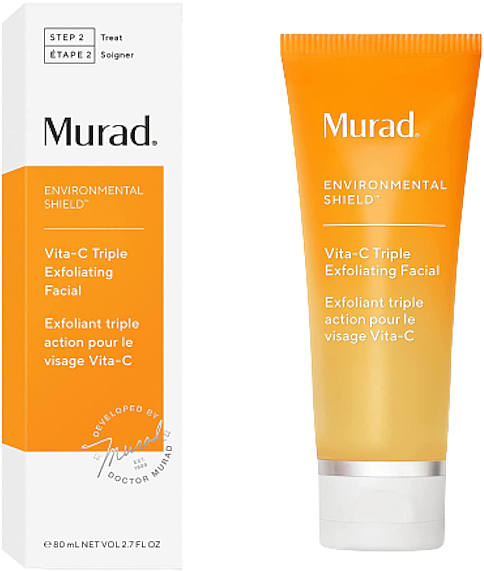 Потрійний пілінг для обличчя - Murad Environmental Shield Vita-C Triple Exfoliating Facial — фото N2