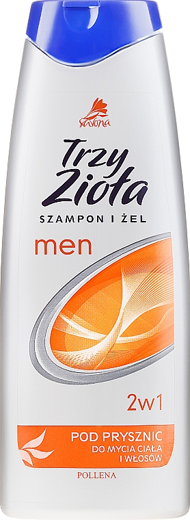 Шампунь и гель для душа для мужчин - Pollena Savona Three Herbs Men 2in1 Shampoo & Shower Gel — фото N1