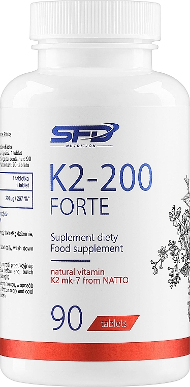 Харчова добавка "K2-200 Forte" - SFD Nutrition K2-200 Forte — фото N1