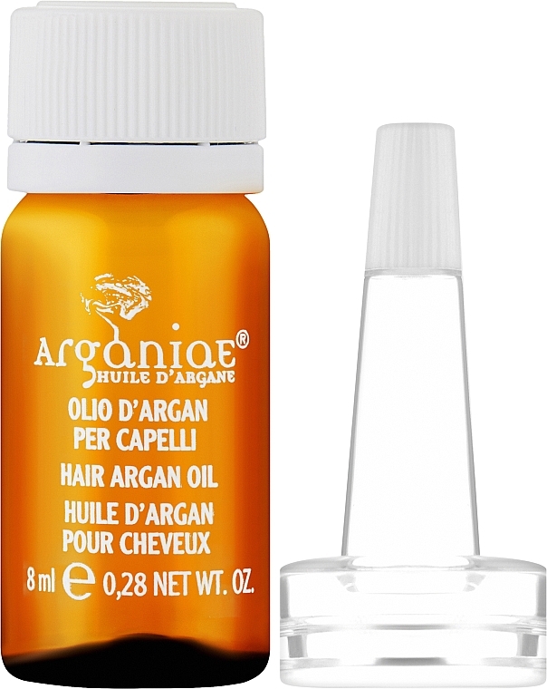 Чиста 100% органічна арганова олія для всіх типів волосся - Arganiae L'oro Liquido (ампула) — фото N1
