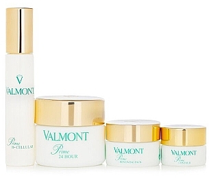 Набор - Valmont Energy Prime 24 Hour Gold Retail Set (cr/50ml + mask/15ml + ser/15ml + eye/cr/5ml) — фото N2
