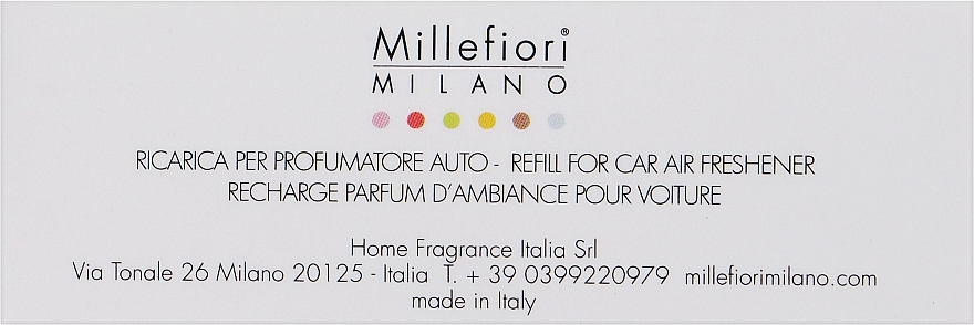 Картридж для аромадиффузора в авто "Сандал и бергамот" - Millefiori Milano Icon Refill Sandalo Bergamotto — фото N1
