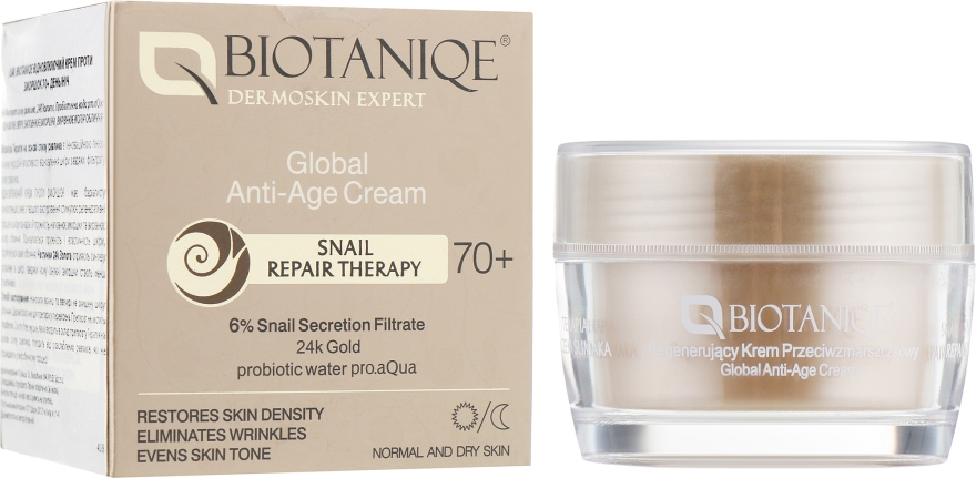 Антивіковий крем для обличчя 70+ - Botaniqe Dermoskin Expert Global Anti-Age Cream — фото N2