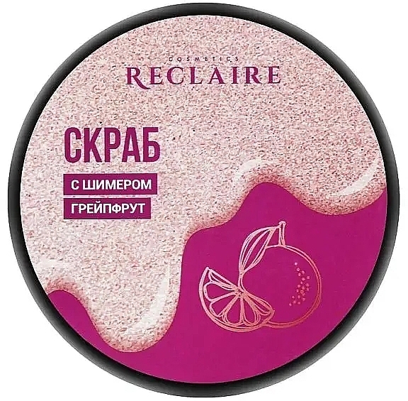 Сяйний скраб для тіла з шимером "Грейфрут" - Reclaire Cosmetics — фото N2