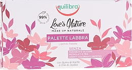 Набор губных помад с кистью - Equilibra Love’s Nature Lip Palette Kit — фото N2
