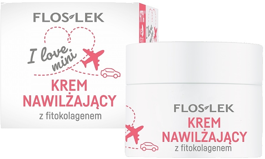 Крем для лица увлажняющий с фитоколлагеном - Floslek I Love Mini Moisturising Cream With Phytocollagen — фото N1