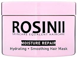 Зволожувальна розгладжувальна маска для волосся - Rosinii Moisture Repair Hydrating + Smoothing Hair Mask — фото N1
