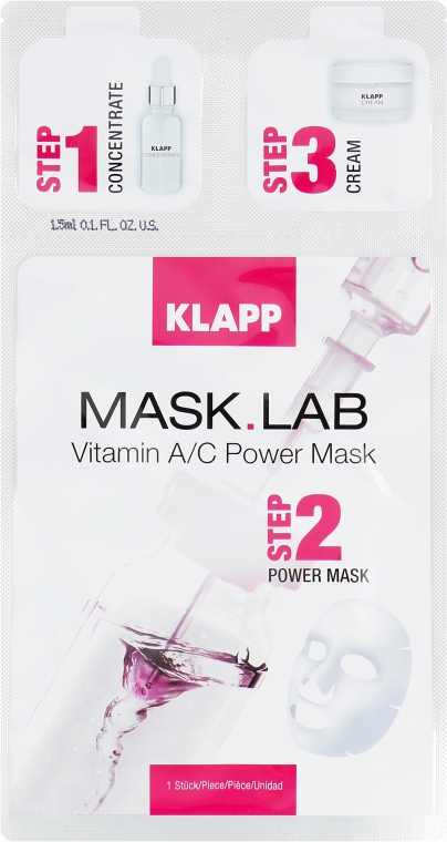 Маска «Витамин А/С» - Klapp Mask Lab Vitamin A/C Power Mask — фото N1