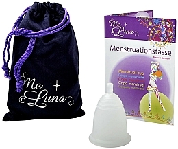 Менструальная чаша с шариком, размер S, прозрачная - MeLuna Classic Menstrual Cup Ball — фото N1