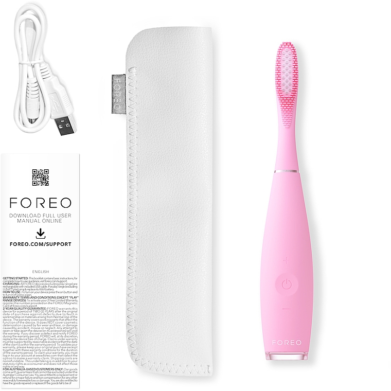 Электрическая зубная щетка - Foreo ISSA 3 Ultra-hygienic Silicone Sonic Toothbrush Pearl Pink — фото N4