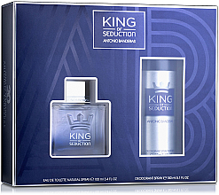 Парфумерія, косметика УЦІНКА Antonio Banderas King of Seduction - Набір (edt 100ml + deo 150ml) *