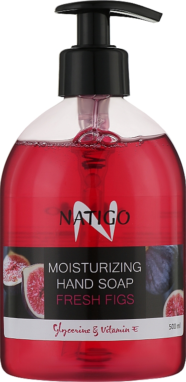 Жидкое мыло для рук "Свежий инжир" - Natigo Moisturizing Hand Soap