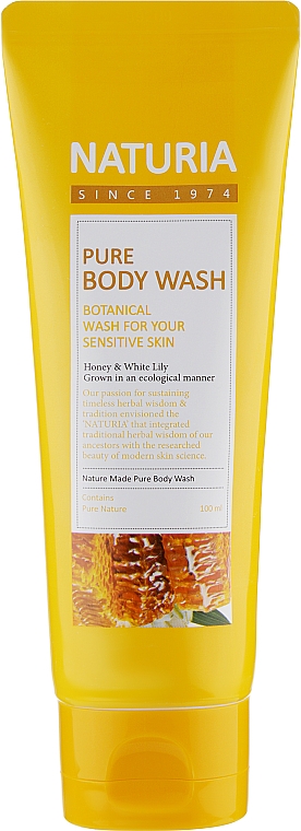 Гель для душа "Мёд и белая лилия" - Naturia Pure Body Wash Honey & White Lily