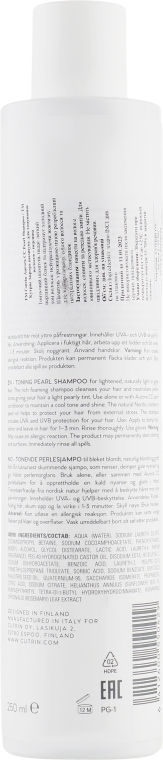 Тонирующий шампунь "Перламутровый блеск" - Cutrin Aurora CC Pearl Shampoo — фото N2