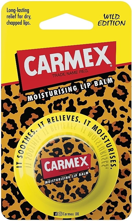 Увлажняющий бальзам для губ в баночке - Carmex Moisturising Lip Balm Pot Wild Edition  — фото N2