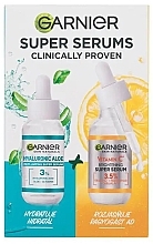 Духи, Парфюмерия, косметика Набор - Garnier Skin Naturals Super Serums Clinically Proven (serum/2x30ml)