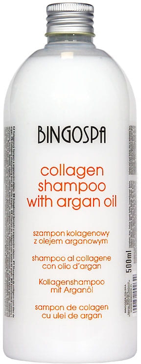 Шампунь для волос коллагеновый с маслом и экстрактом бамбука - BingoSpa Collagen With Argan Oil And Bamboo Extract Shampoo — фото N1