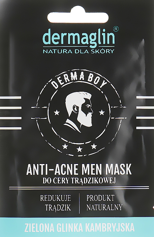 Маска для лица мужчин "Антиакне" - Dermaglin Anti-Acne Men Mask — фото N1