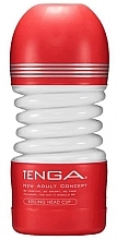 Мастурбатор, червоно-білий - Tenga Rolling Head Cup Medium — фото N1