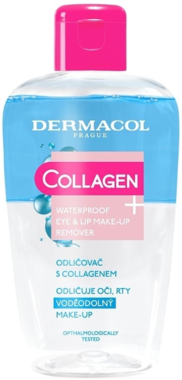 Двухфазное средство для снятия водостойкого макияжа - Dermacol Collagen+ Waterproof Eye & Lip Make-Up Remover — фото N1