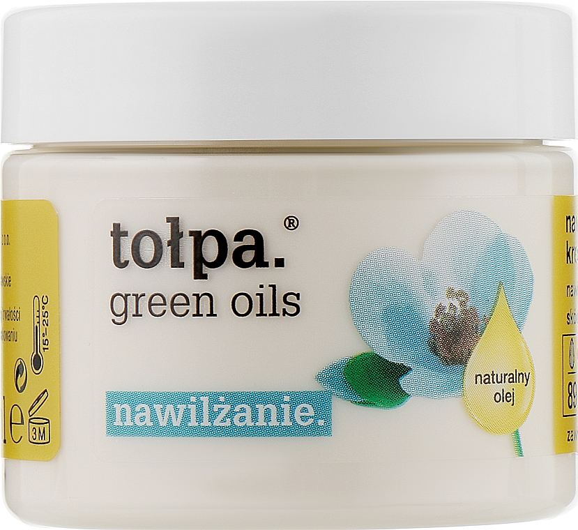 Зволожувальний розгладжувальний крем для обличчя - Tolpa Green Oils Moisturizing Smoothing Cream — фото N1