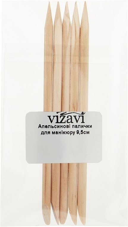 Апельсинові палички для манікюру, 9,5 см - Vizavi Professional