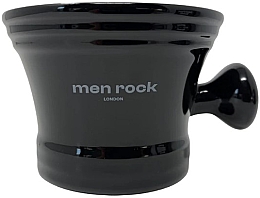 Порцелянова чаша для гоління, чорна - Men Rock Porcelain Shaving Bowl Black — фото N1