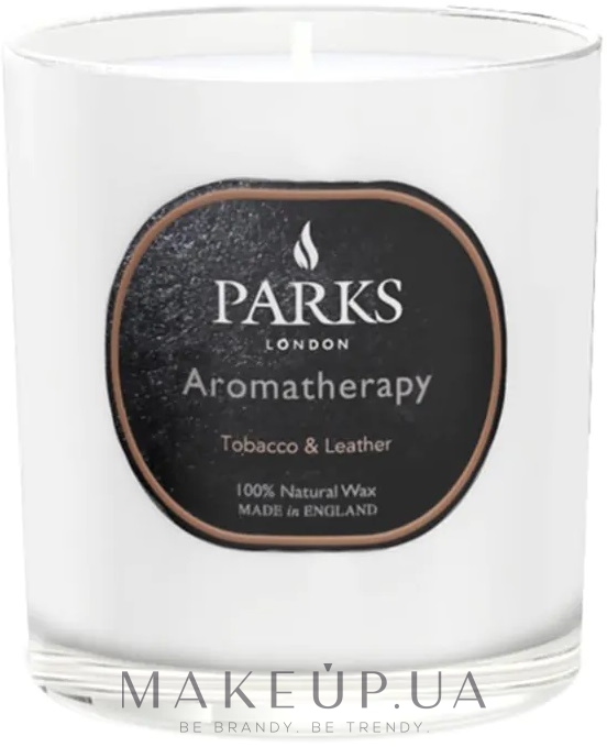 Ароматическая свеча - Parks London Aromatherapy Tobacco & Leather Candle — фото 220g