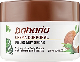 Духи, Парфюмерия, косметика Крем для тела для очень сухой кожи с кокосовым маслом - Babaria Coconut Very Dry Skin Body Cream