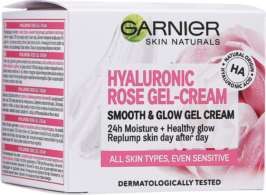 Крем-гель для лица - Garnier Skin Naturals Hyaluronic Rose Gel Cream — фото N2