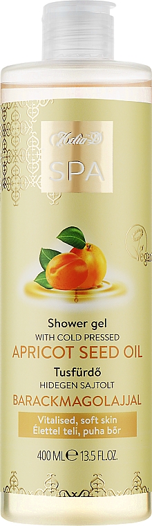Гель для душу з олією абрикосових кісточок холодного віджиму - Helia-D Spa Massage & Shower Gel — фото N1