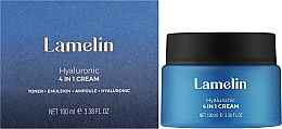 Зволожувальний крем для обличчя з гіалуроновою кислотою - Lamelin Hyaluronic 4 in 1 Cream — фото N2