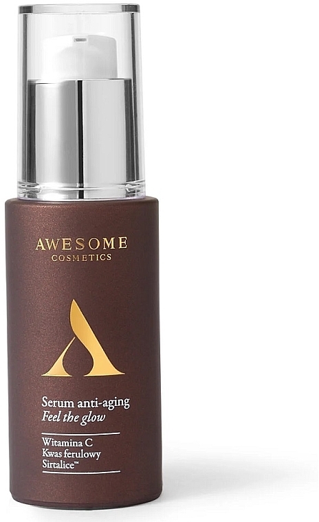 Антивікова сироватка для обличчя - Awesome Cosmetics Feel the Glow Anti-Aging Serum — фото N1