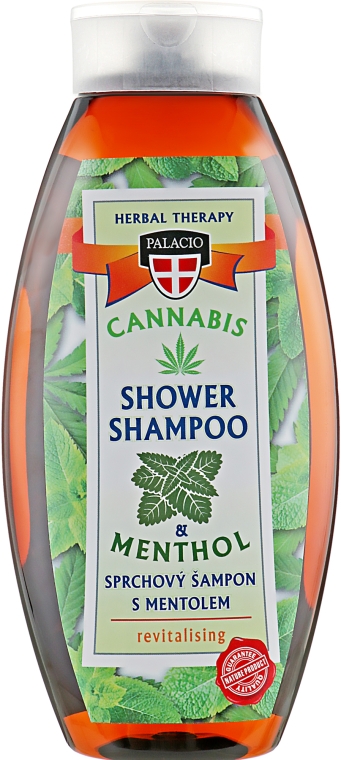 Шампунь для волос с экстрактом масла конопли и ментолом - Palacio Cannabis Menthol Hair Shampoo